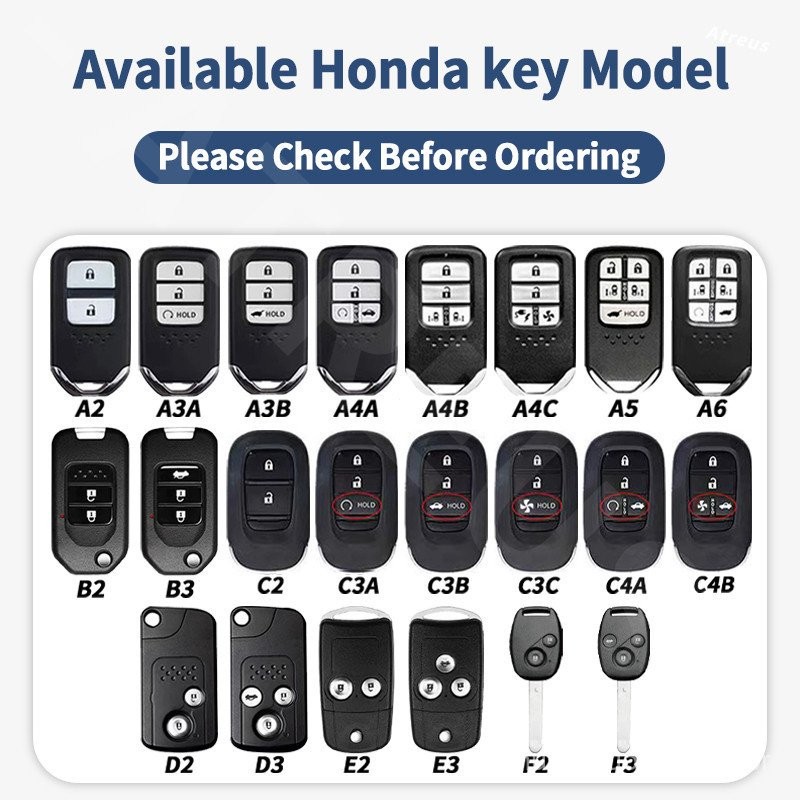 Chave De Honda Shell Carro Liga De Zinco Couro Envoltório Completo Protetor Para Honda HR-V Fit Civic City Hrv ZR-V Jazz