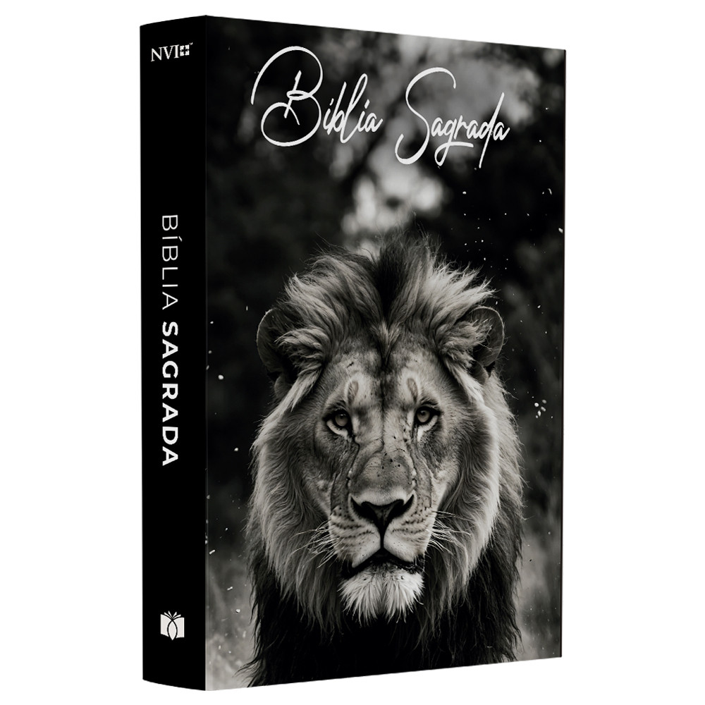Bíblia Sagrada Capa Leão | NVI | Capa Brochura em Oferta na Shopee