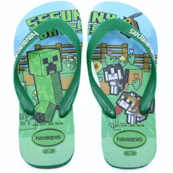 Chinelo Infantil Havaianas Kids Top Minecraft - Verde