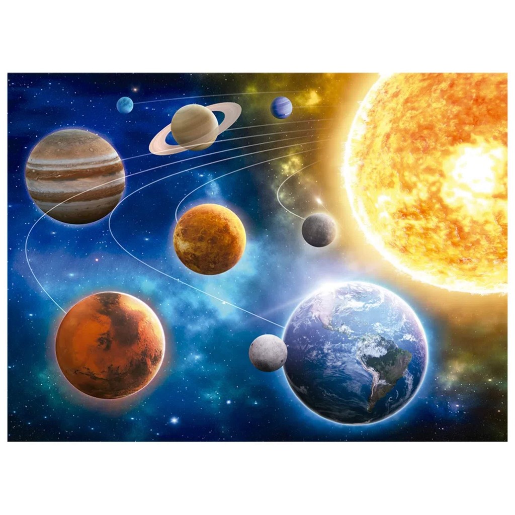 Detalhes do Kit Sistema Solar Grow: 2 Quebra Cabeças + Super Trunfo Educativo Cartas - Planetas e Astronomia