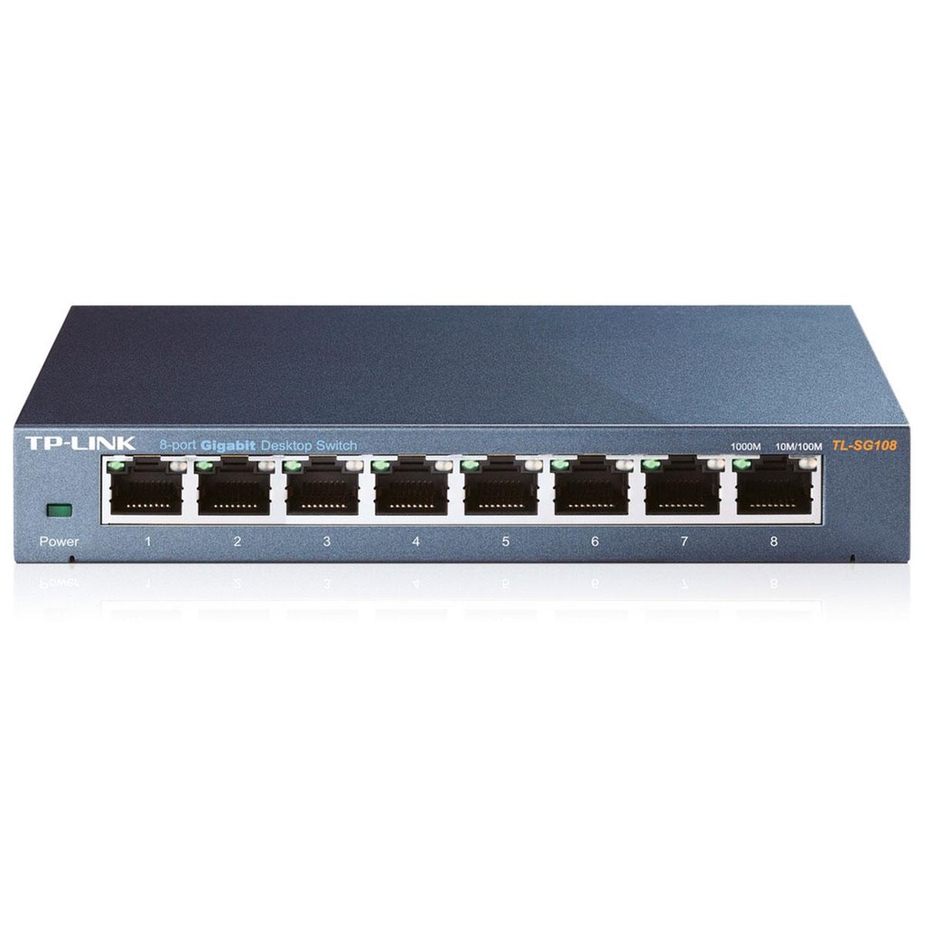 Switch 8 portas TP-Link TL-SG108 - Gigabit - Reg. Anatel: 02145-14-03177