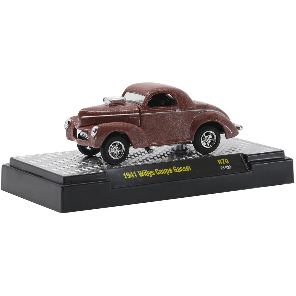 Miniatura - 1:64 - 1941 Willys Coupe Gasser - Auto-Thentics R70 - M2 Machines