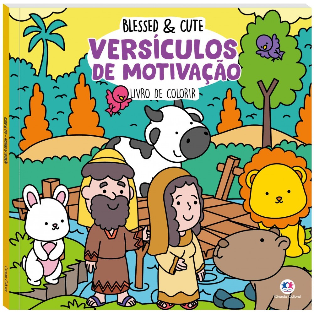 Livro Blessed e Cute - Versículos de Motivação Para Colorir em Oferta na Shopee