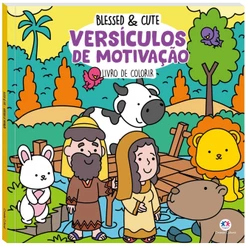 Livro Blessed e Cute - Versículos de Motivação Para Colorir