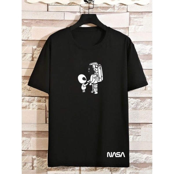 Baby Look Nasa alien Astronauta camiseta Feminina algodão t-shirt