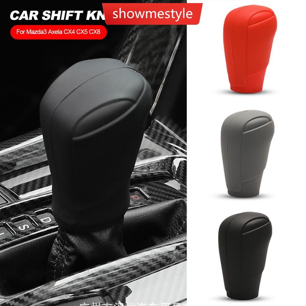 SMS Silicone Caso Do Carro Engrenagem Cabeça Shift Colares Knob Apertos Capa Alavanca De Mudança Decoração Acessórios Pa