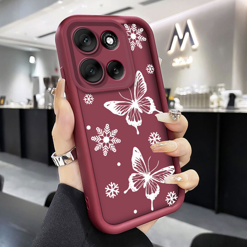 Capa Para Motorola Moto G86 G56 5G Moda Borboleta Caso De Telefone G86 Proteção Da Câmera Silicone Macio À Prova De Choq