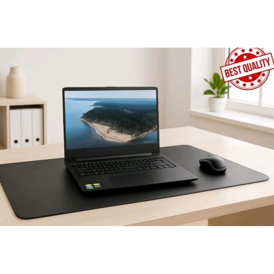 DeskPad Mouse Pad Luxo 90cm X 40cm Gigante Courino Sintetico Preto em Oferta na Shopee