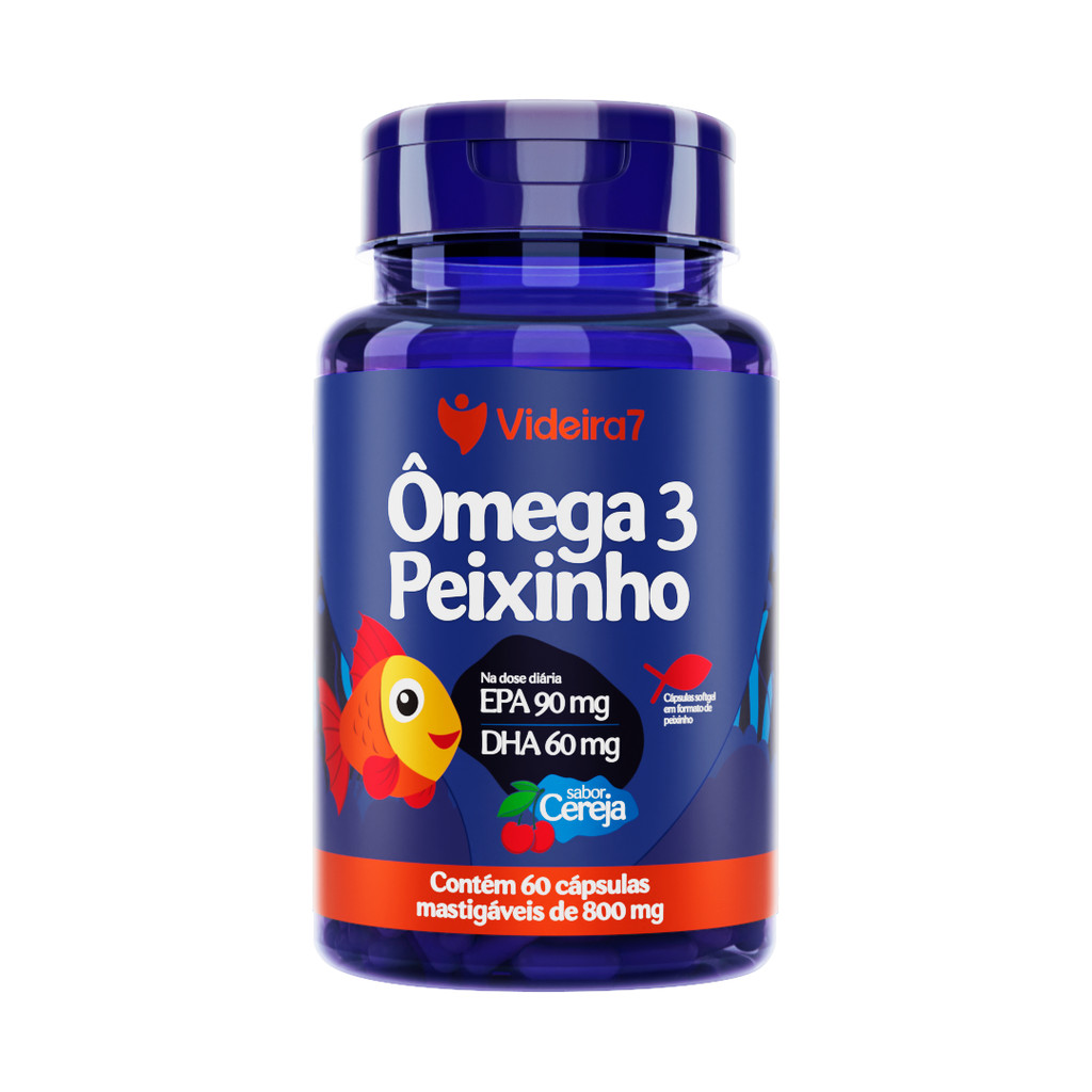 Ômega 3 Peixinho – 60 Cápsulas Mastigáveis | Videira7 - Health