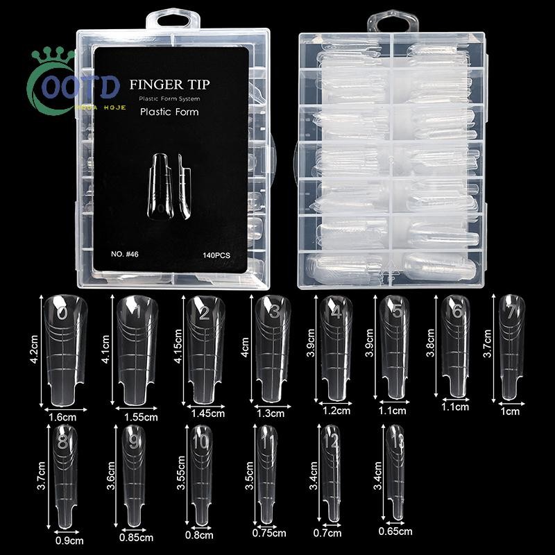 Moda Hoje 70/140/150pcs Eagle's Talon Pontas De Unhas Falsas Curto Curvo Stiletto Transparente Macio Extensão Para Manic