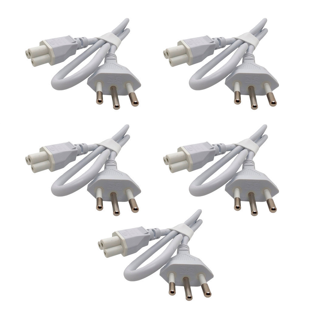 5 unidades de Cabo De Força Ubiquiti Ac 10 Amperes 60cm 250v Padrao Brasil