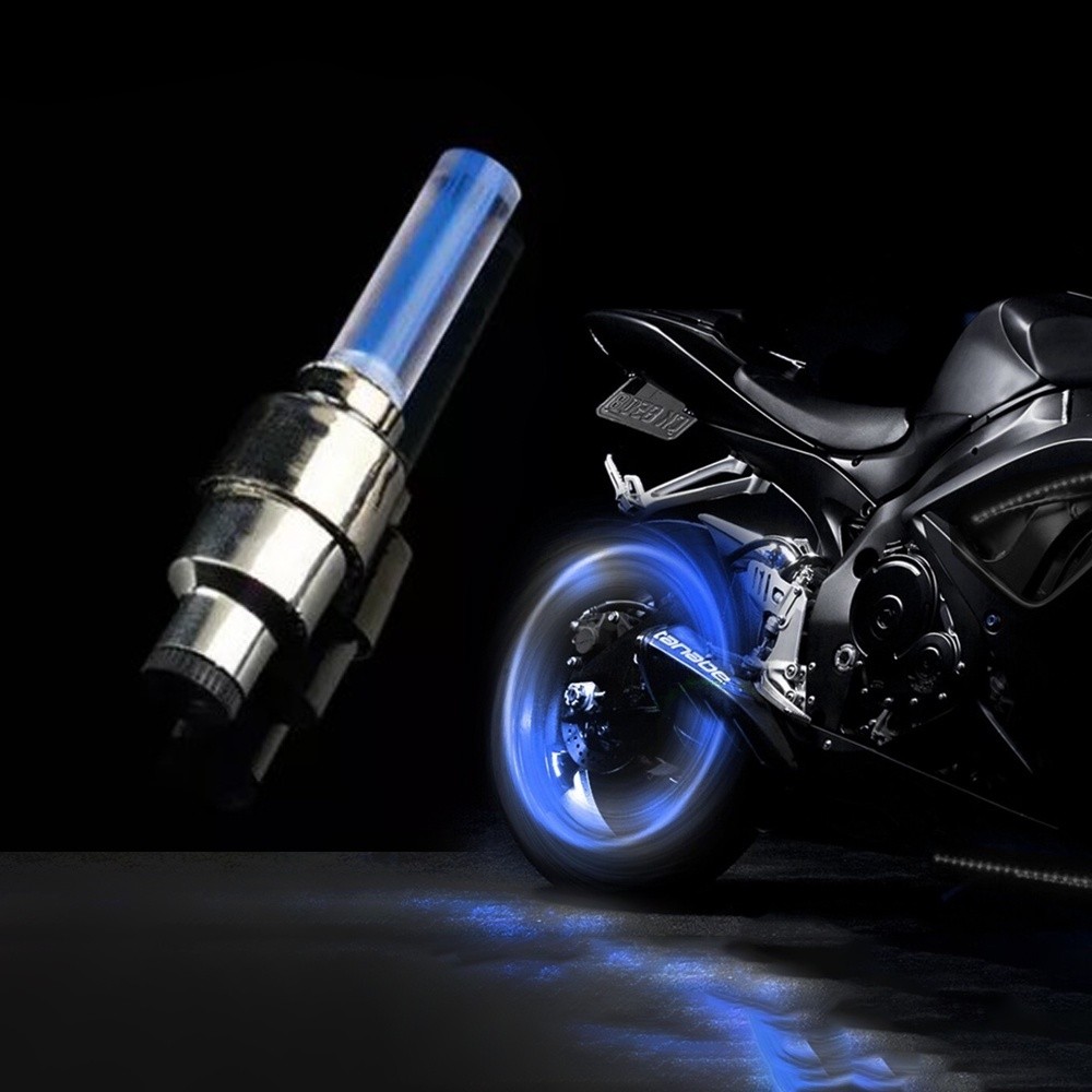 KIT 2 lampada led para Roda Valvulas Tampa do Bico Pneu Bicicleta Moto Carro Caminhão-Lucky