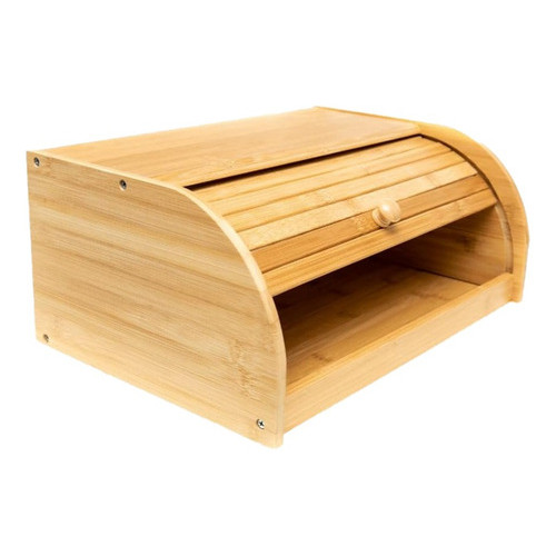Porta Paes Com Tampa Retratil de Bambu Ecokitchen Mimo Style em Oferta na Shopee