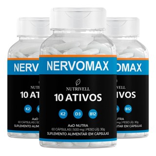 1x Nervomax 60 Caps - Envio Imediato - Fórmula Avançada Original Loja Oficial em Oferta na Shopee
