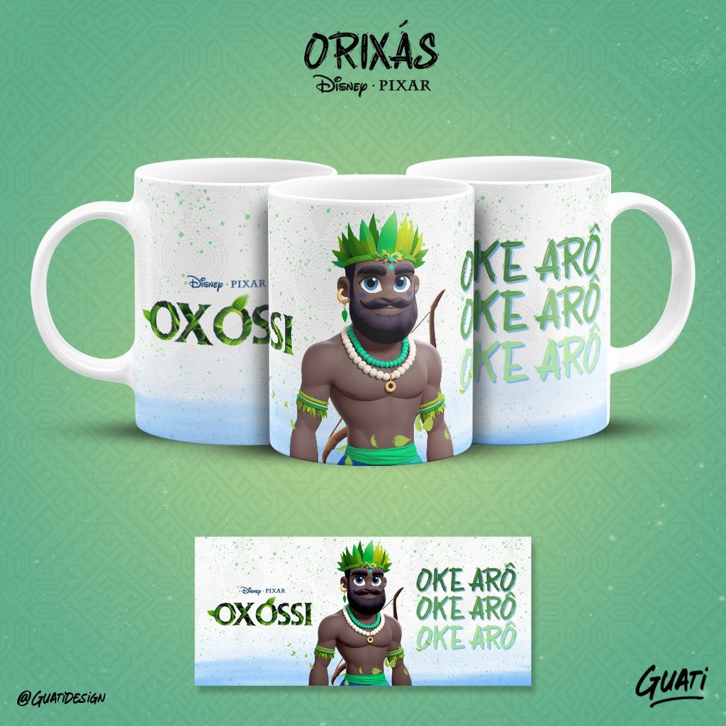 Caneca - Orixá Oxóssi Pixar