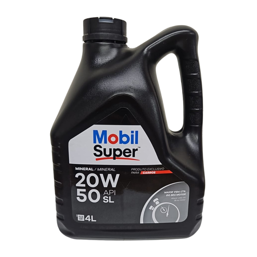 Galão 4 Litros Óleo Motor Carro 20w50 Mobil Mineral API SL Fiat Ford Chevrolet Volkswagen em Oferta na Shopee