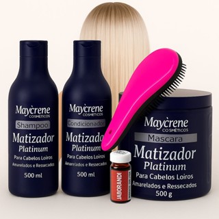 Kit Capilar Matizador Loiro 5 itens Shampoo + Mascara + Condicionador em Oferta na Shopee