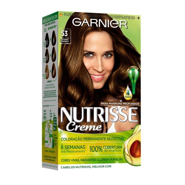 Tintura Nutrisse Creme Castanho Caramelo 53 - Beauty