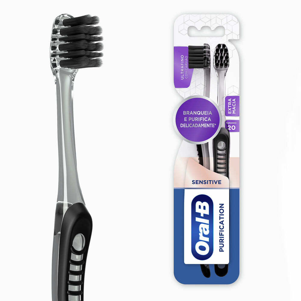 Escova Dental Oral-B 3D White Whitening Therapy Purification 2 Unidades - Health