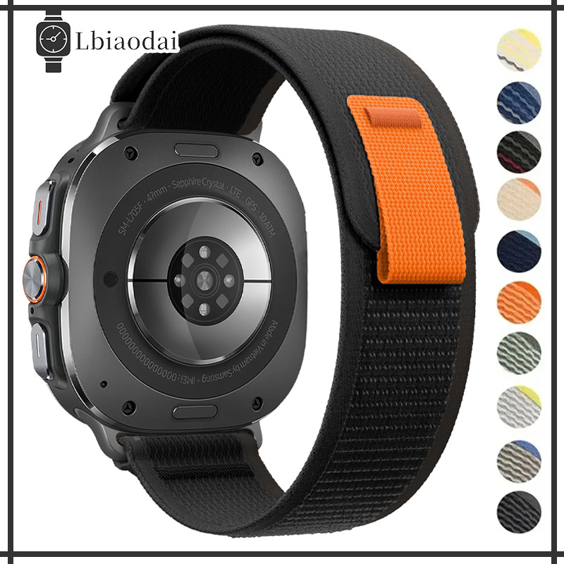 Pulseira de Nailon Para Samsung Galaxy Watch Ultra 47mm Trail Loop Para Relógio Smartwatch Samsung Galaxy Ultra
