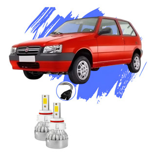 Lâmpada Led Fiat Uno 1990 A 2013 Kit H4 V10 - Efeito Xênon em Oferta na Shopee