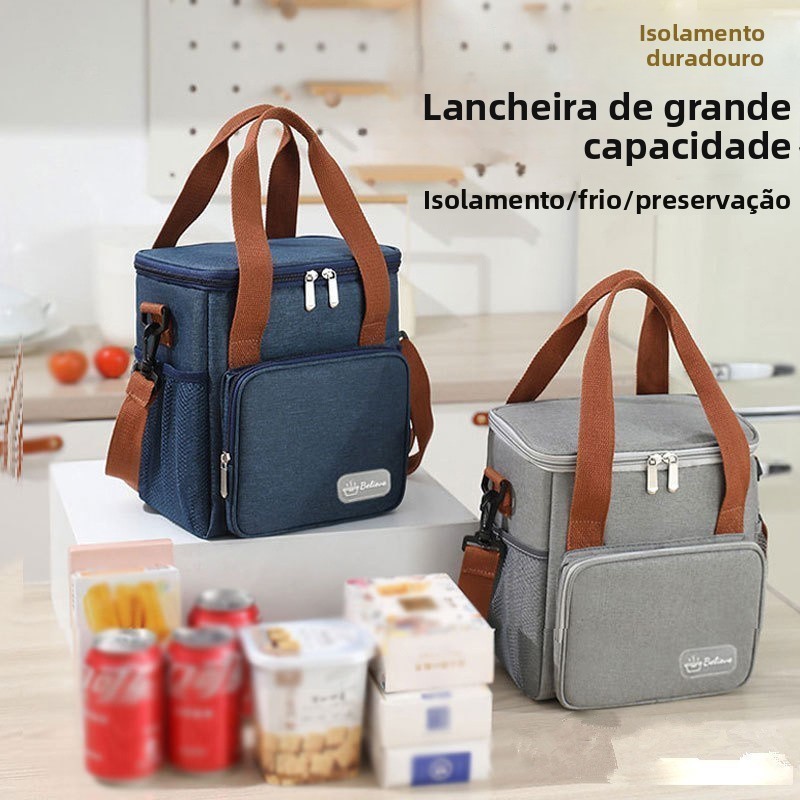 Bolsa Térmica Frasqueira Alça Transversal Marmita Alimento De Alta Qualidade Adequada Para Viagens De Piquenique NEPraia