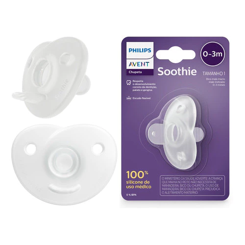 Chupeta Soothies Avent Individual 0-3m Neutra