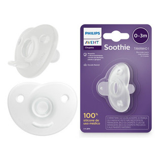 Chupeta Soothies Avent Individual 0-3m Neutra