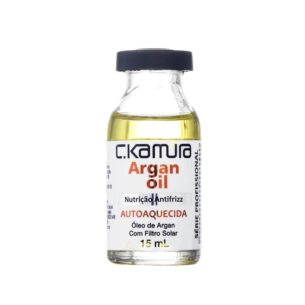 Ampola Autoaquecida Argan Oil Ckamura Nutrição  Antifrizz