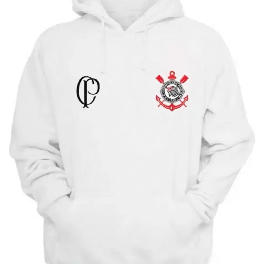 Moletom Canguru Unissex Corinthians Blusa De Frio Algodão Blusão Timão