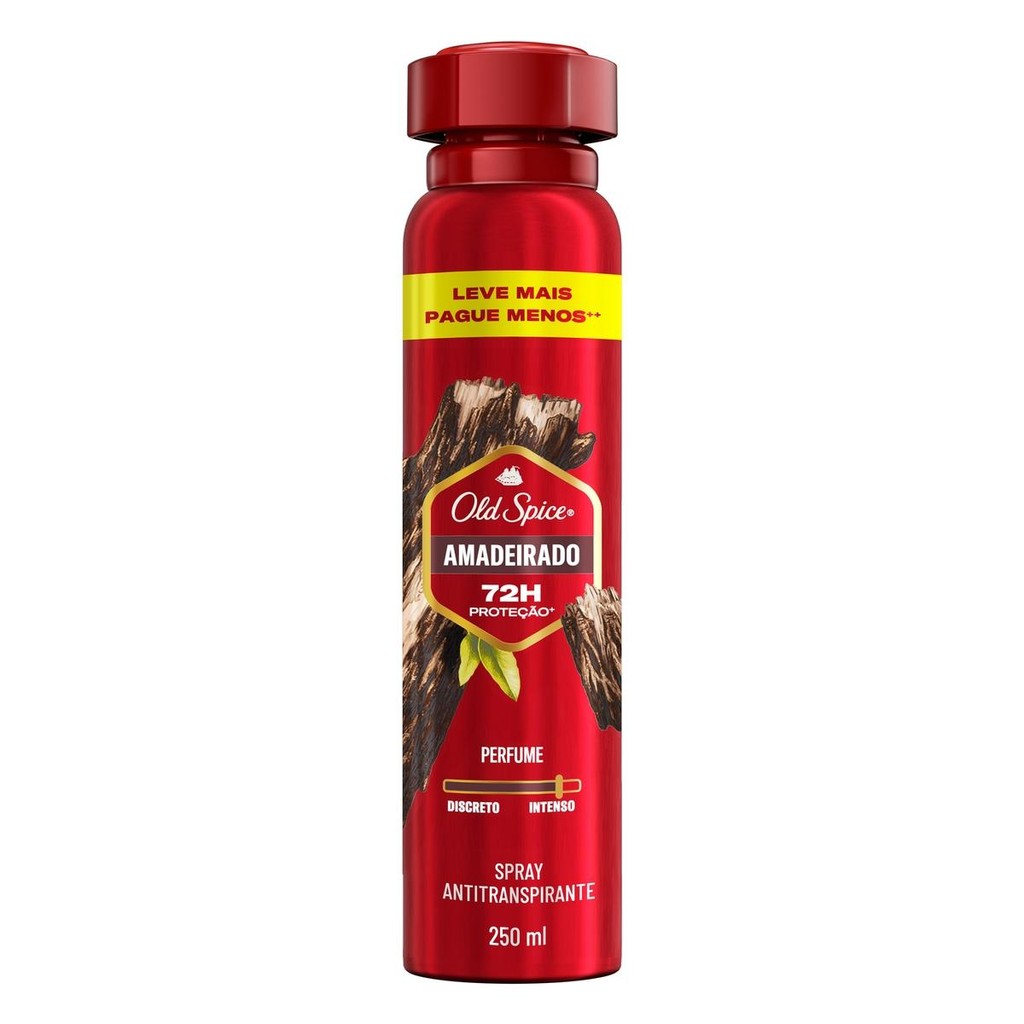 Desodorante Antitranspirante Aerossol Old Spice Amadeirado 250ml