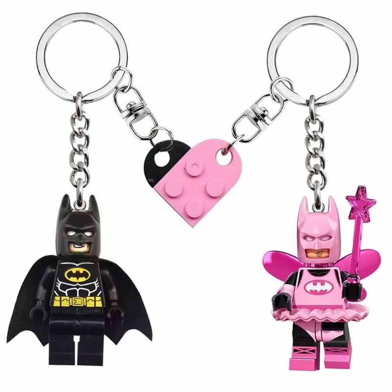 Chaveiro De Bloco De Construção Pink Fairy Batman Presentes Para Casal Do Dia Dos Namorados em Oferta na Shopee