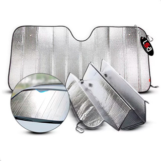 Protetor Solar Para-brisa Dobrável Metalizado Proteção UV Reduz Calor Ventosas Evita Ressecamento Painel Universal em Oferta na Shopee