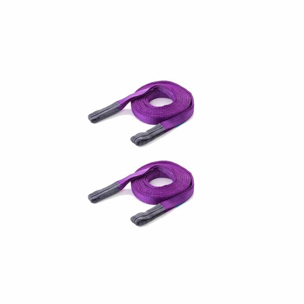 Kit com 2 Cinta de Elevação De Carga 1 Tonelada X 1,5 Metros Roxa - JST