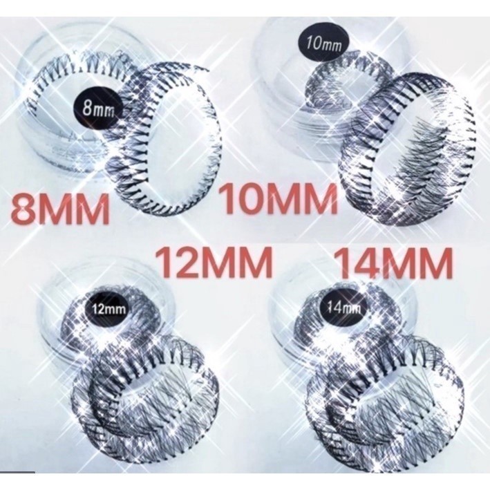 GGUAN kit 12 Peças Cílios  Para Alongamento Temos 4 Numeros ---8/10/12/14MM em Oferta na Shopee