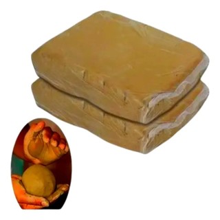3 Pacotes De Argila Natural Atividade Escolar Artesanato 800g Para Modelar