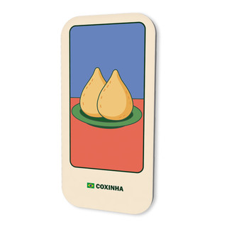 Imã Turístico Souvenir Coleção ícones do Cotidiano Brasileiro 3x6cm