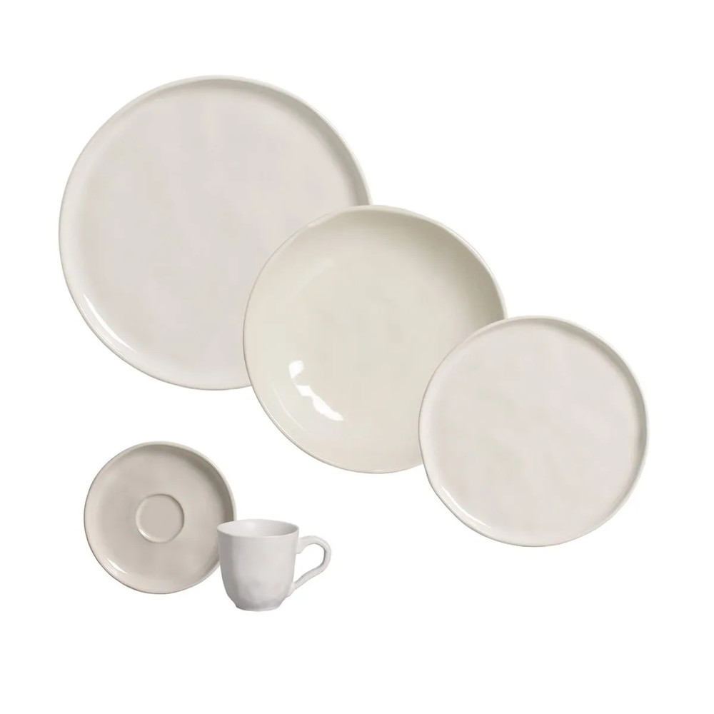 Jogo de Jantar 20 Peças em Stoneware Bio Clay Porto Brasil