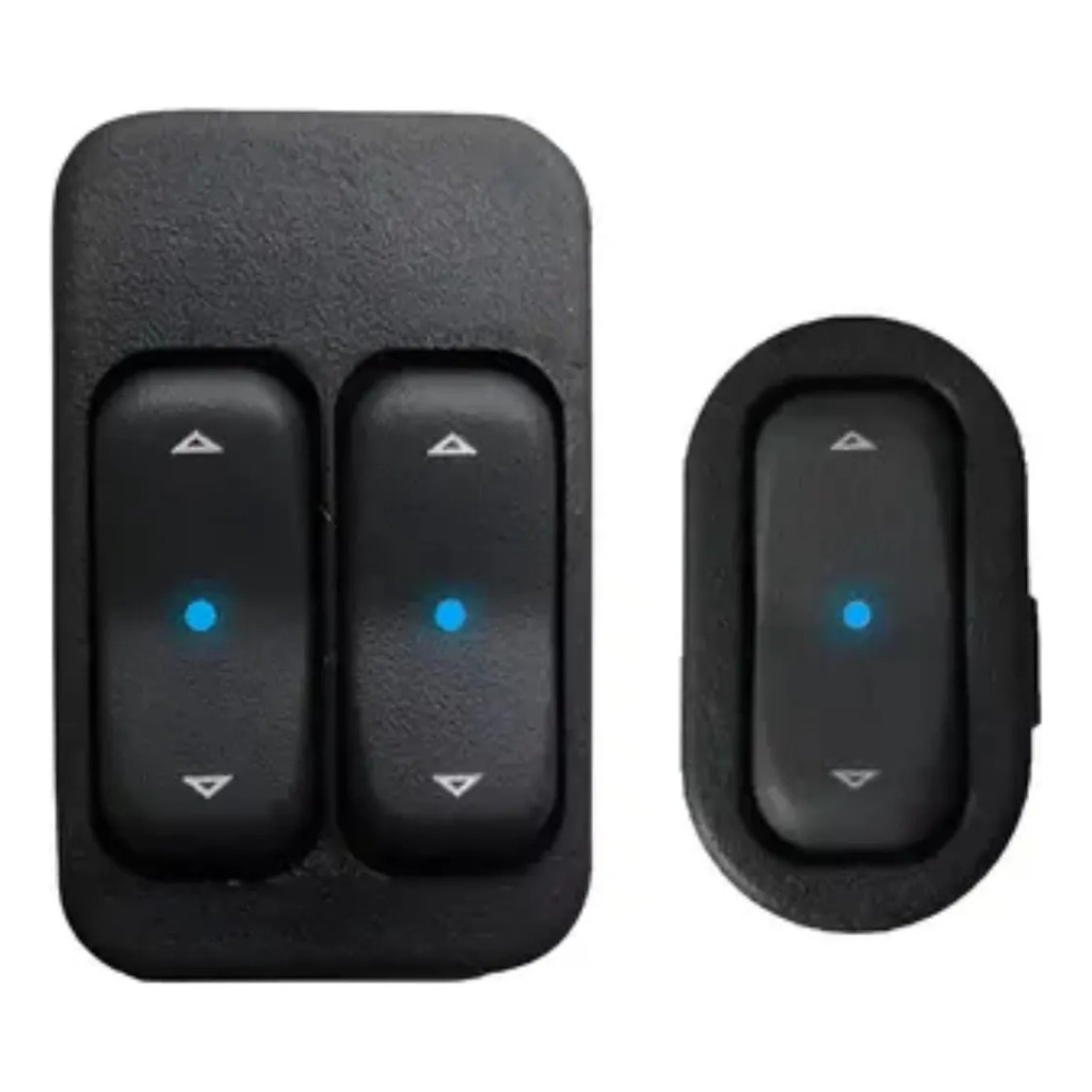 Kit Interruptor Vidro Elétrico Agile Celta Montana Led Azul em Oferta na Shopee