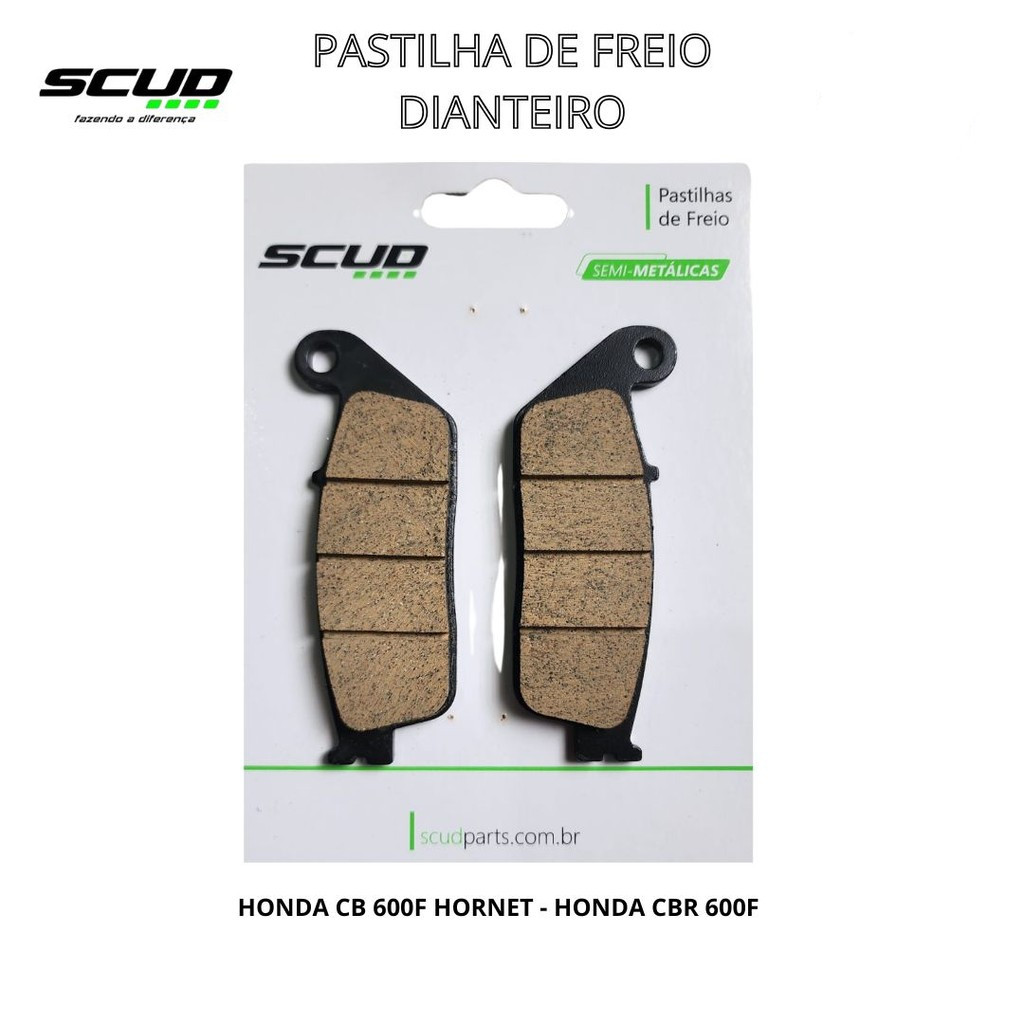 Pastilha Freio Dianteiro Twister 250 16-18 Cb 250 Abs Cb300F 23-24 Cb 600f Sem Abs - Scud