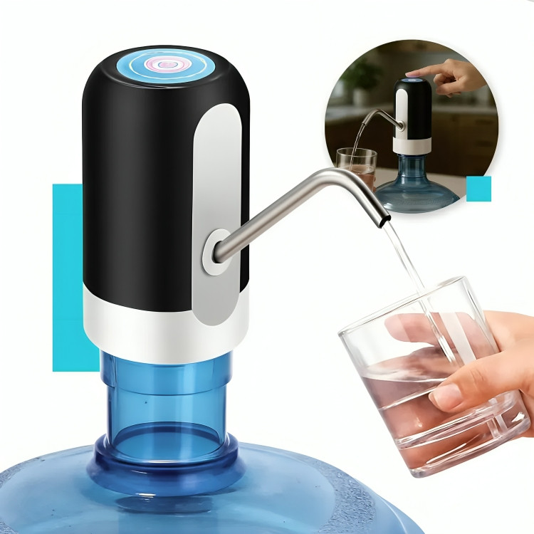 Bomba Elétrica Para Galão Universal D'Água Dispenser Com Carregamento Usb Para Galão De Água 20L Bomba Galão Água