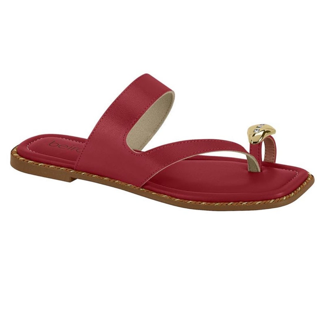 Chinelo Beira Rio Vermelho Feminino Original 8506.209