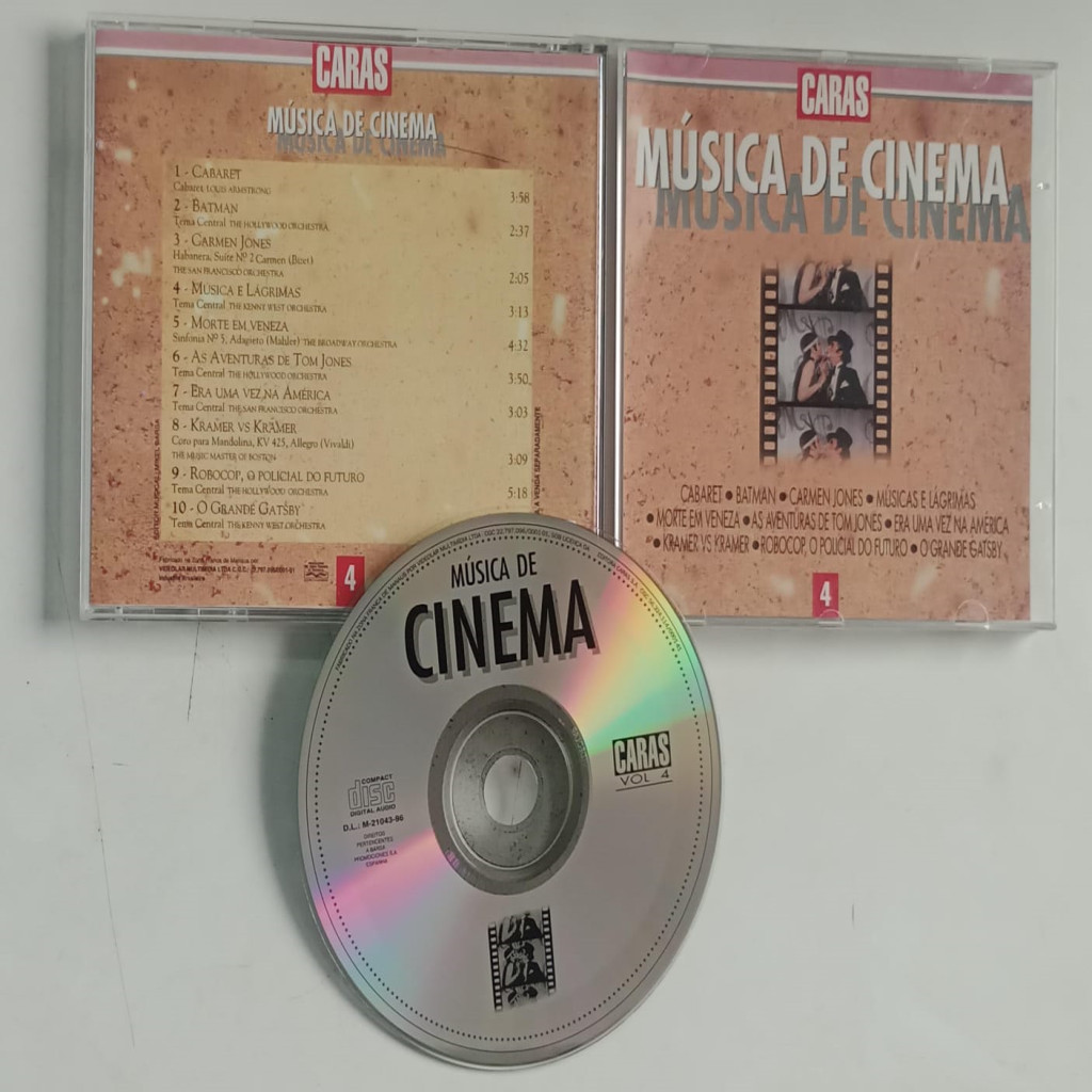CD VÁRIOS ARTISTAS MÚSICAS DE CINEMA 4 - COLEÇÃO CARAS