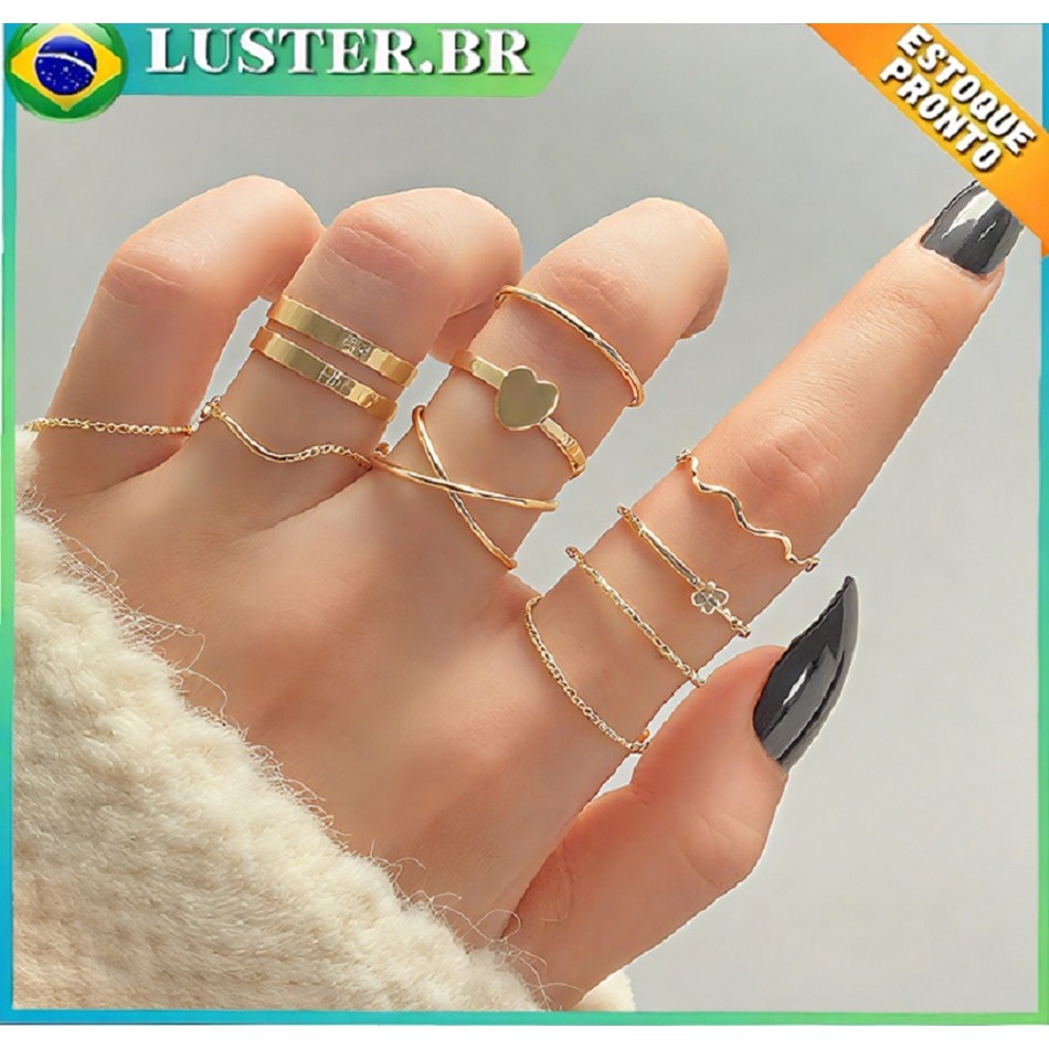 Conjunto Anéis Finos: Onde Comprar | BuscaProdutos