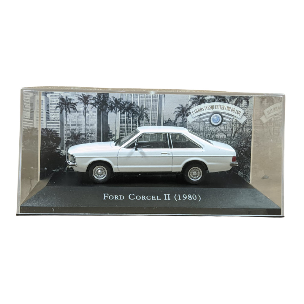 Miniatura ford corcel 2 1980 carro inesquecíveis Brasil