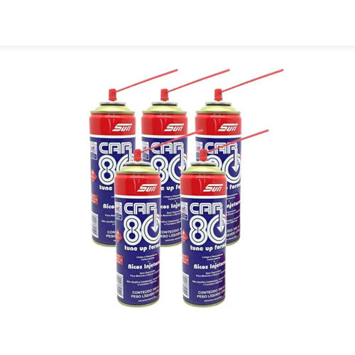 Kit 5 Descarbonizante Car80 Limpa Bico Carburador Tbi Car 80