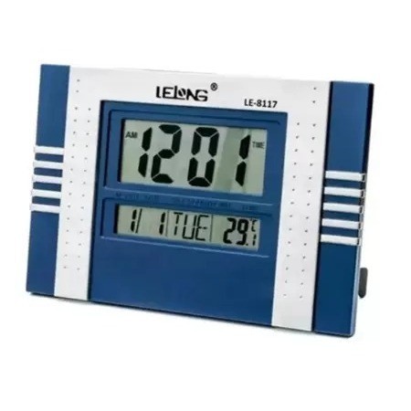 Relógio De Mesa E Parede Grande Luxo Pilha Lelong Le-8117 em Oferta na Shopee