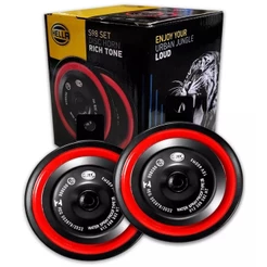 Par Buzina Paquerinha Bi-bi Hella Grave Agudo Carro Moto 12v Universal