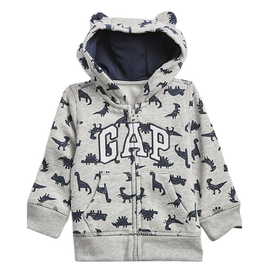 Blusa Moletom com Zíper Dinossauro GAP - Bebê Menino