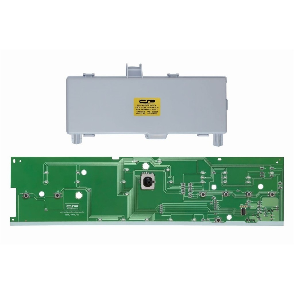 Kit Placa Potência com Interface Lavadora Brastemp Compatível Bwk15 W10711360